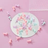 Macaron-colored paper clip and rubber band office set, 6-compartment bucket, drawing pin, long tail clip, multi-specification storage set Application Scenario
